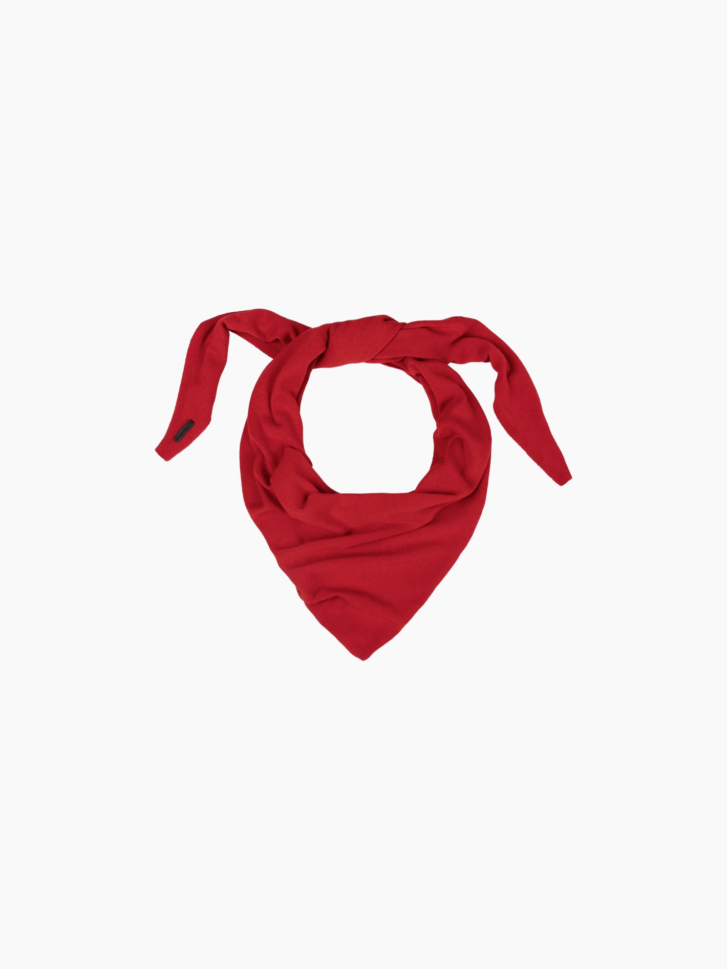 Merino Wool Bandana Red