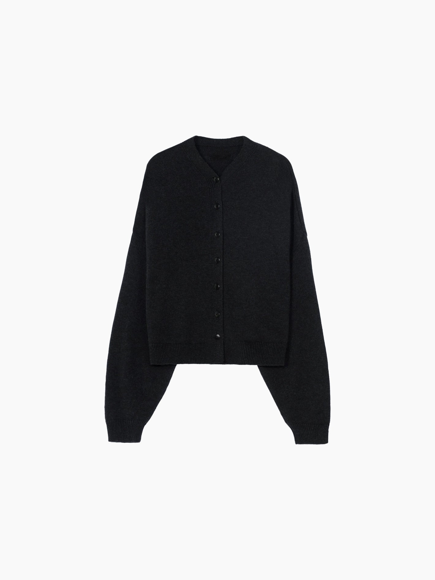 Merino Wool Cardigan Anthracite