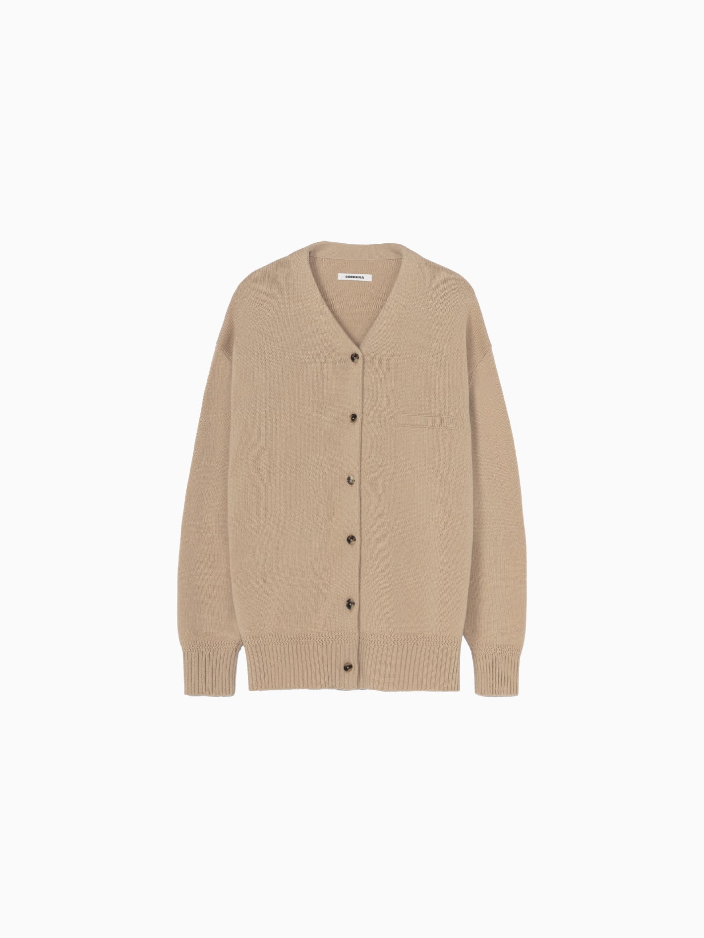 Merino Wool Cardigan Beige