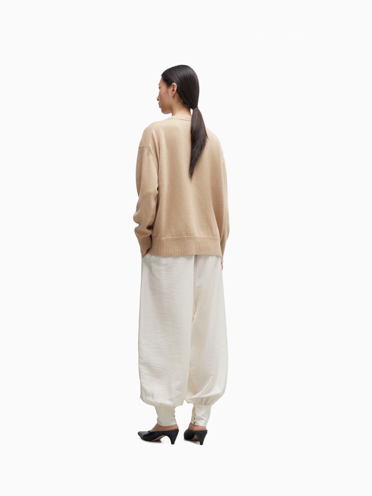 Merino Wool Cardigan Beige