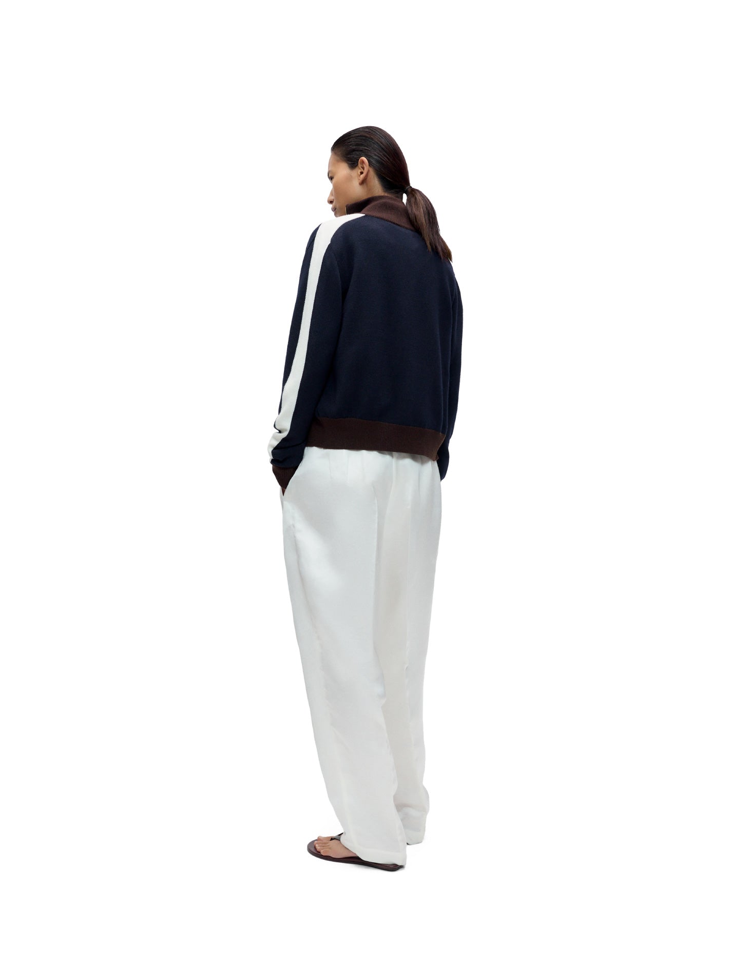 Merino Wool Sporty Cardigan