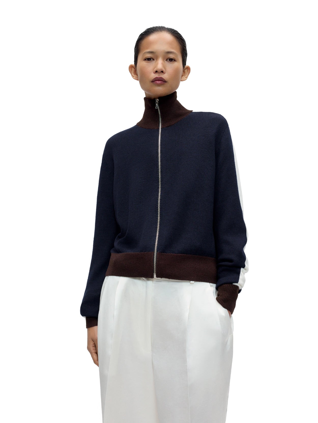 Merino Wool Sporty Cardigan