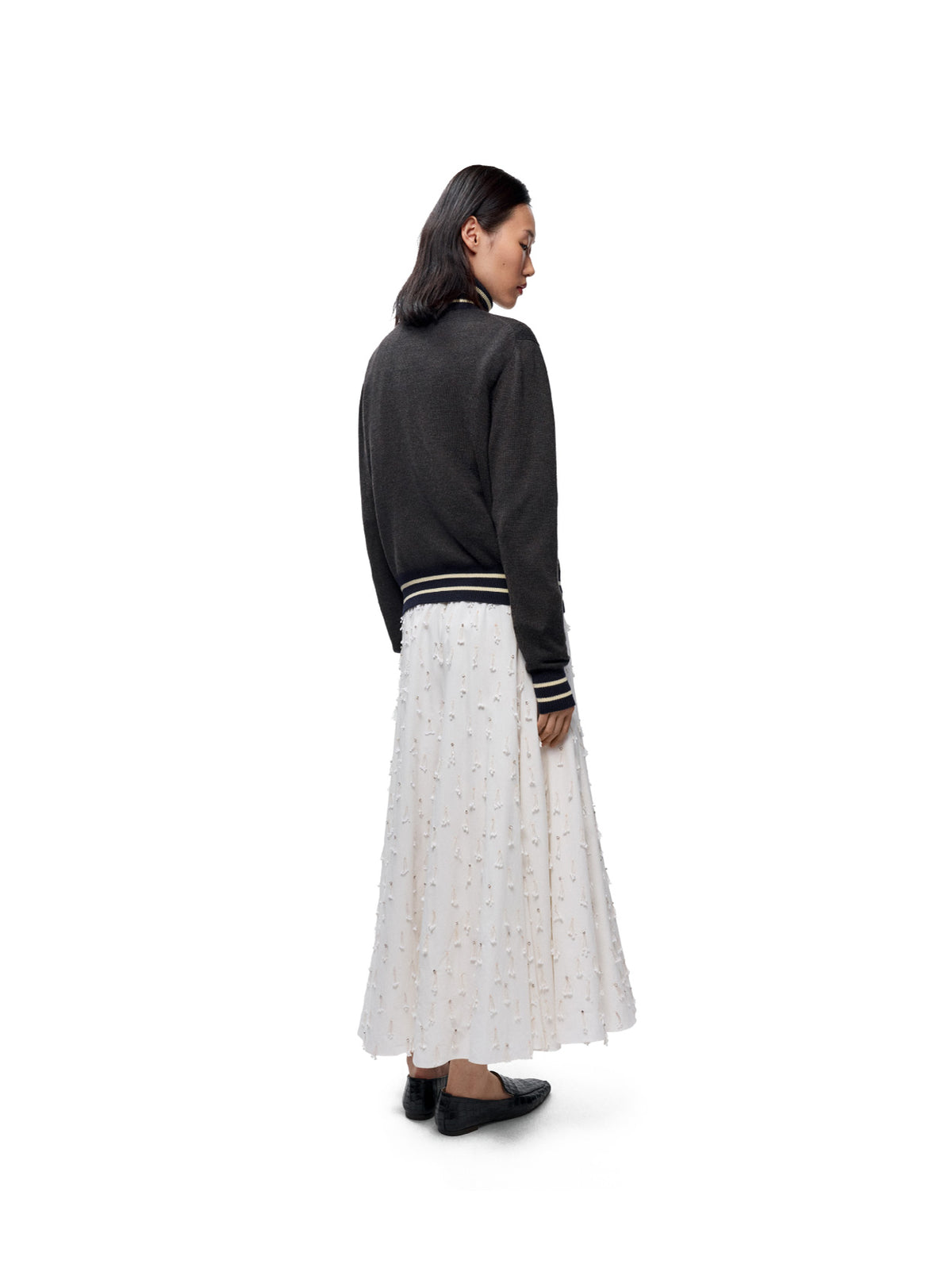 Merino Wool Sporty Cardigan
