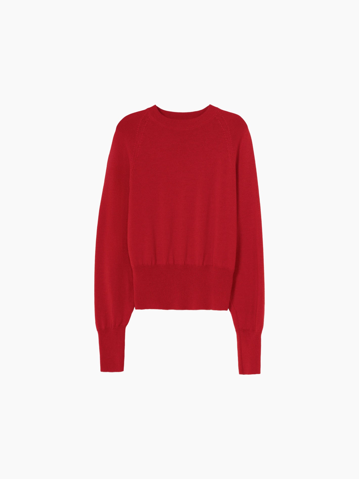 Merino Wool Sweater Red