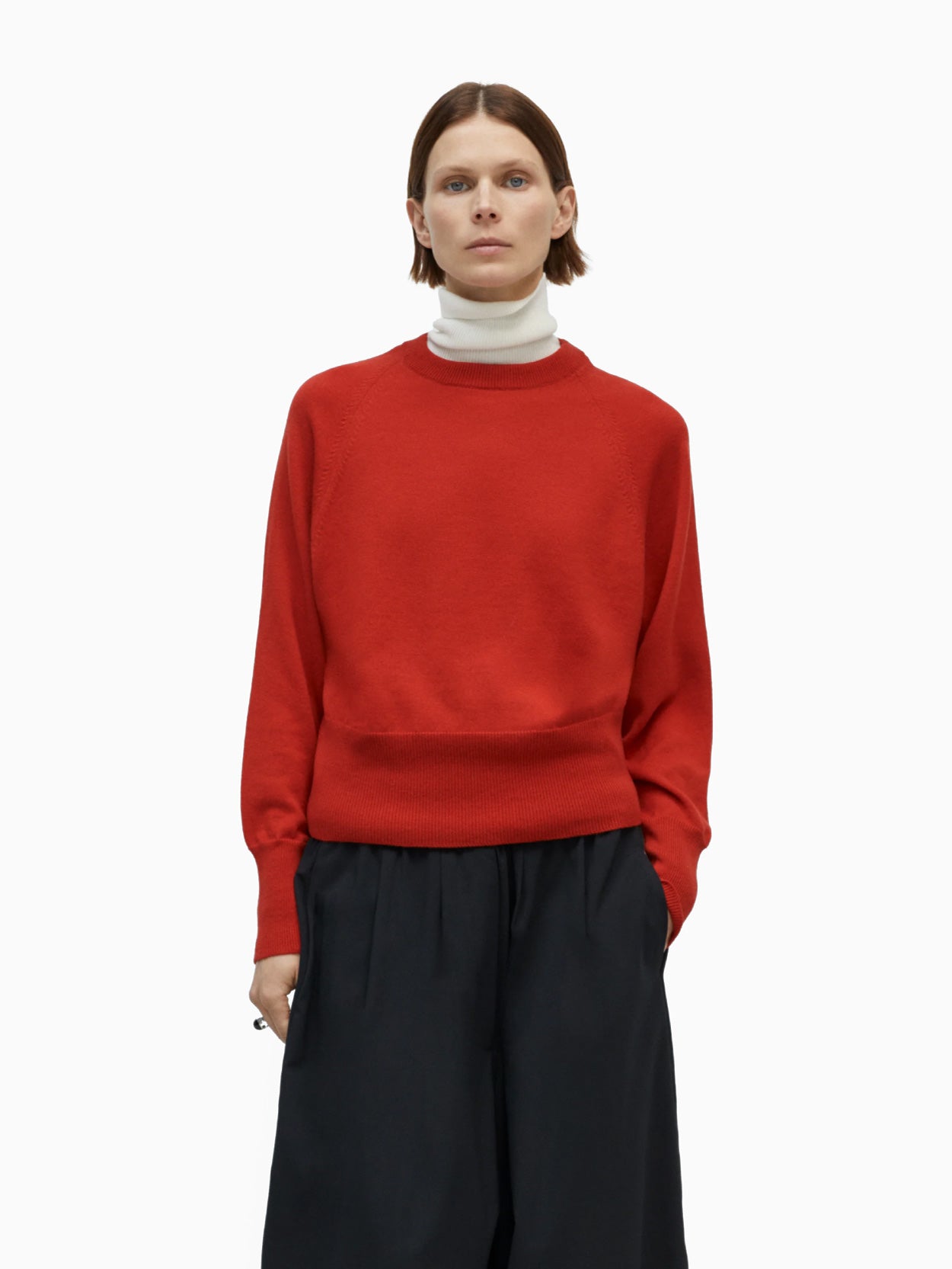 Merino Wool Sweater Red