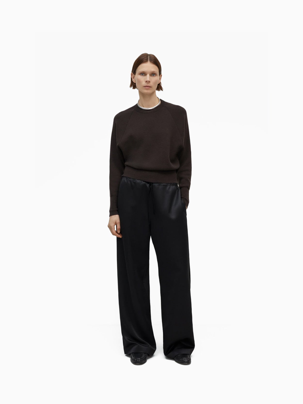 Merino & Cashmere Sweater Brown