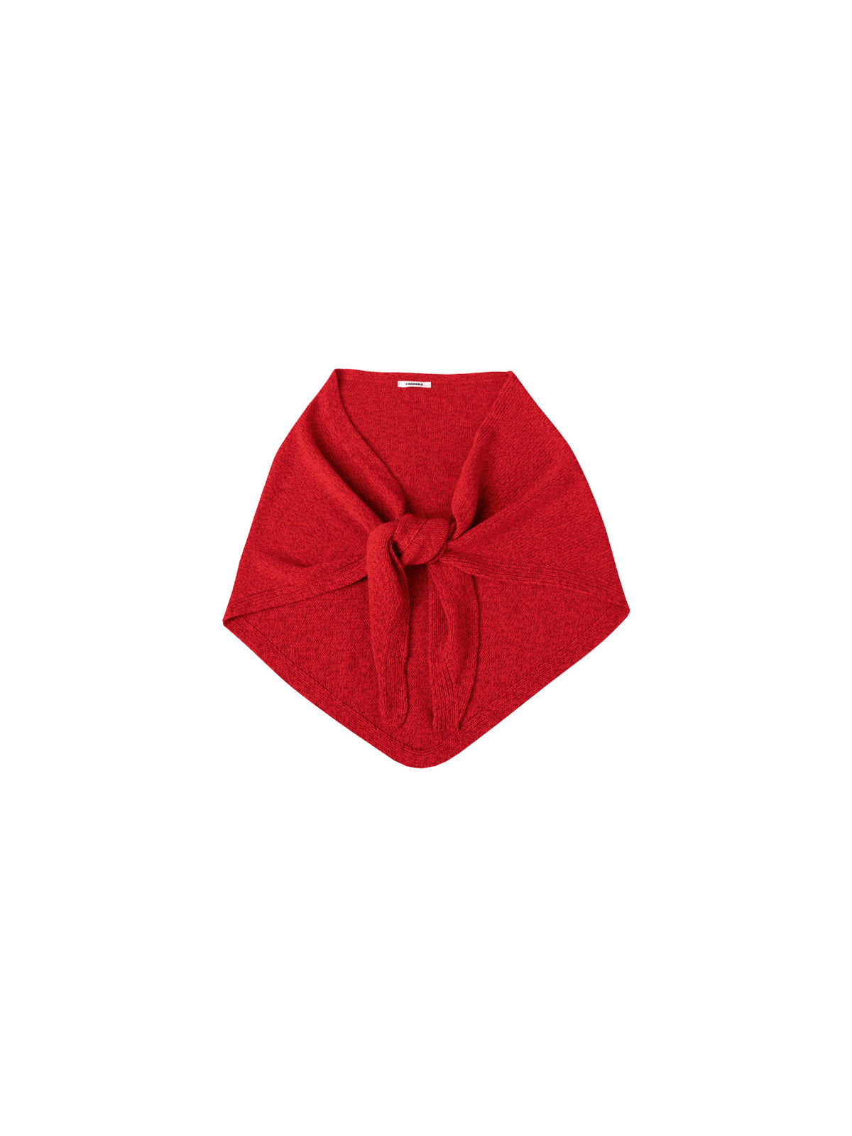 Merino & Cashmere Maxi Bandana Red