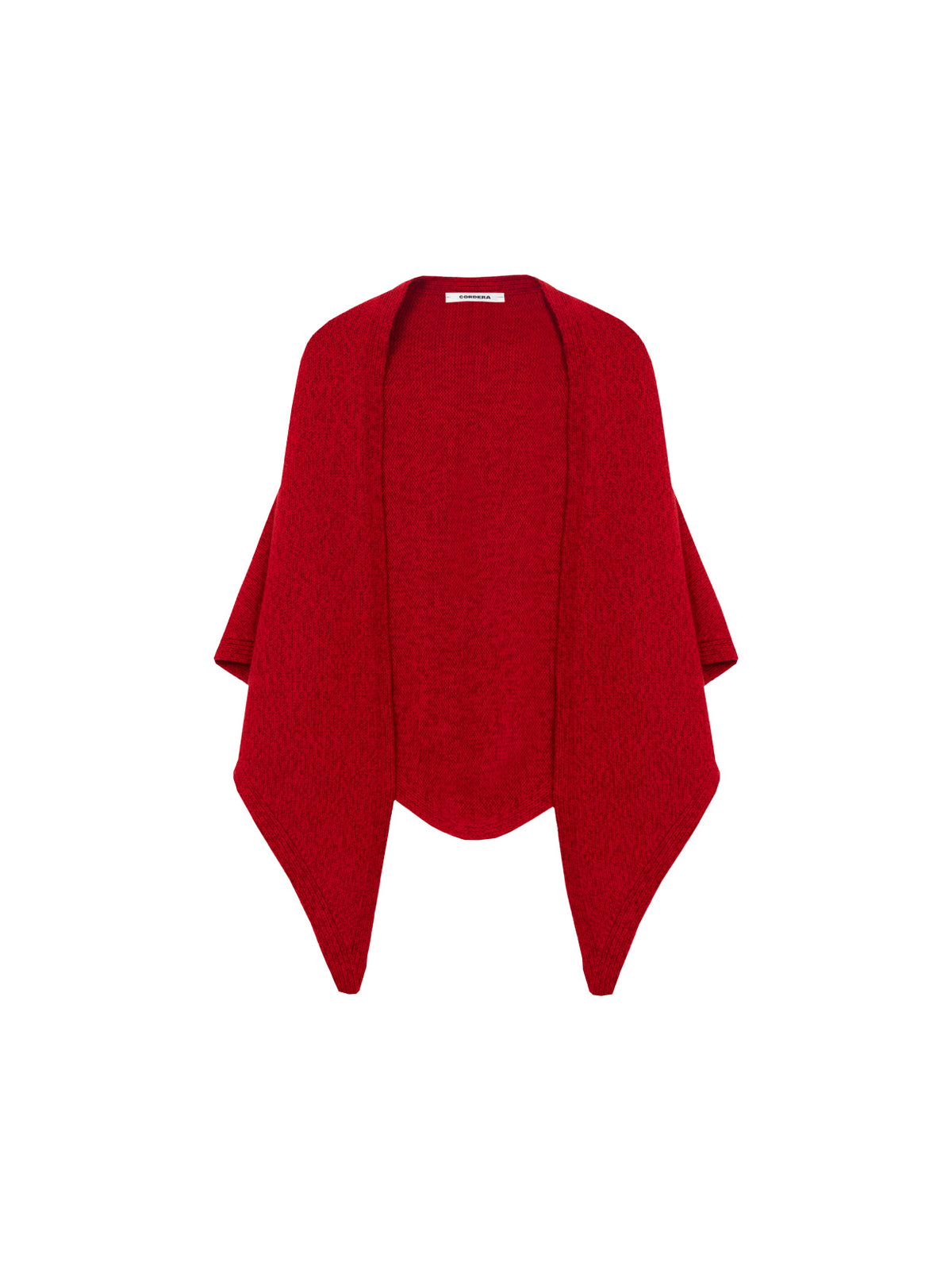 Merino & Cashmere Maxi Bandana Red