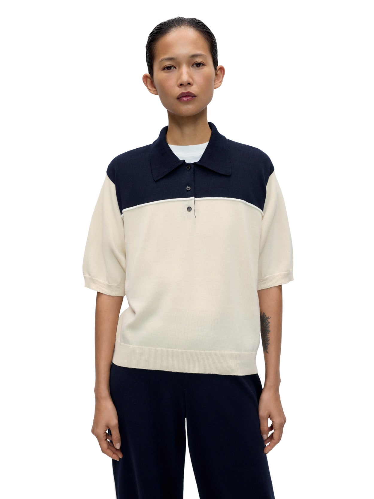 Organic Cotton Colorblock Polo