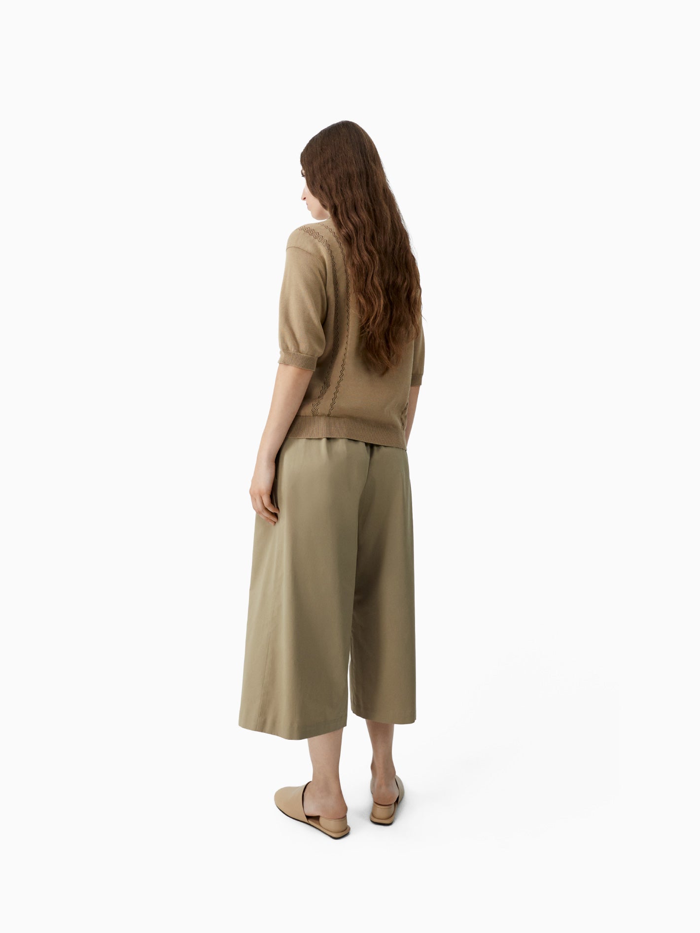 Organic Cotton Colorblock Polo Camel