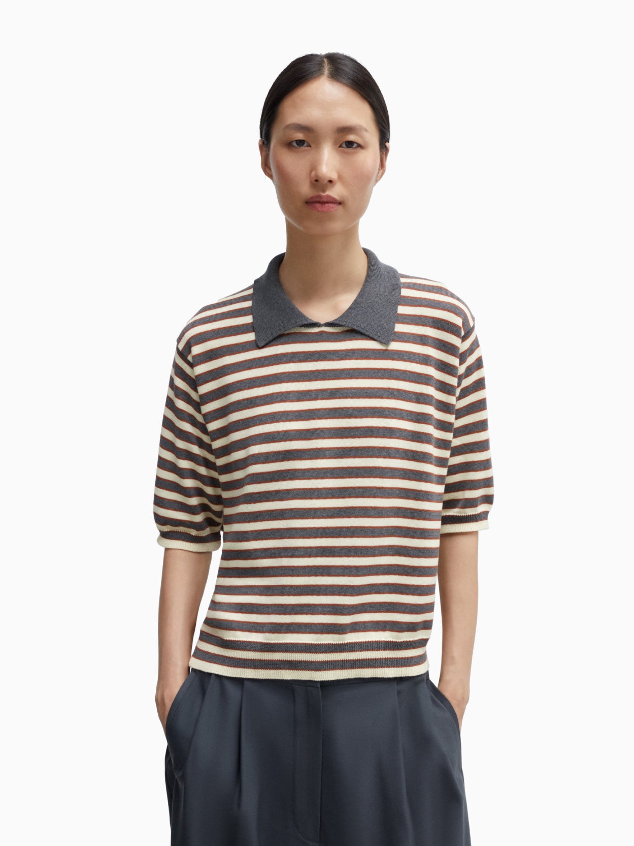 Organic Cotton Striped Polo