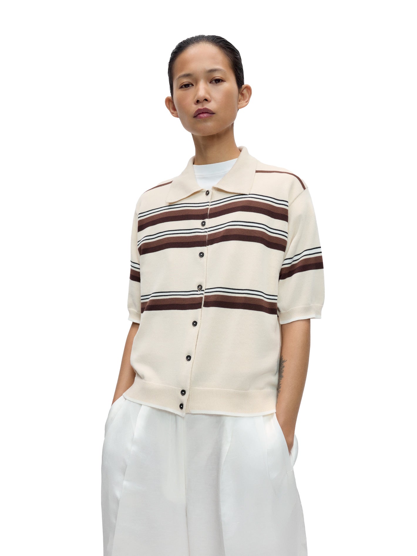 Organic Cotton Striped Polo