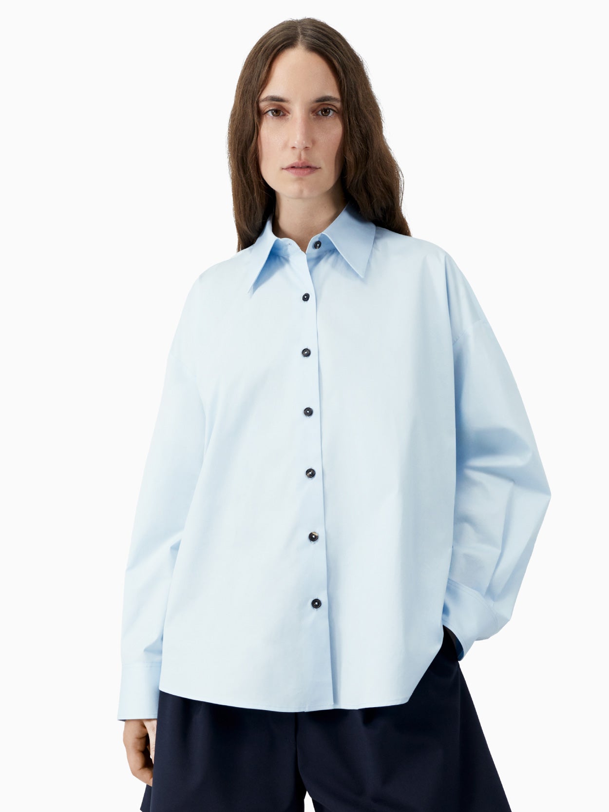 Oversized Shirt Light Blue