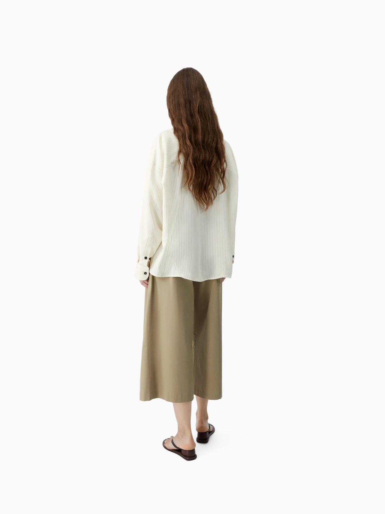 Oversized Penchil Striped Shirt