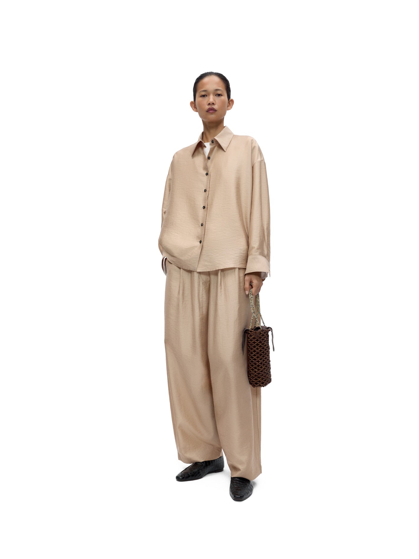 Oversized Shirt Beige