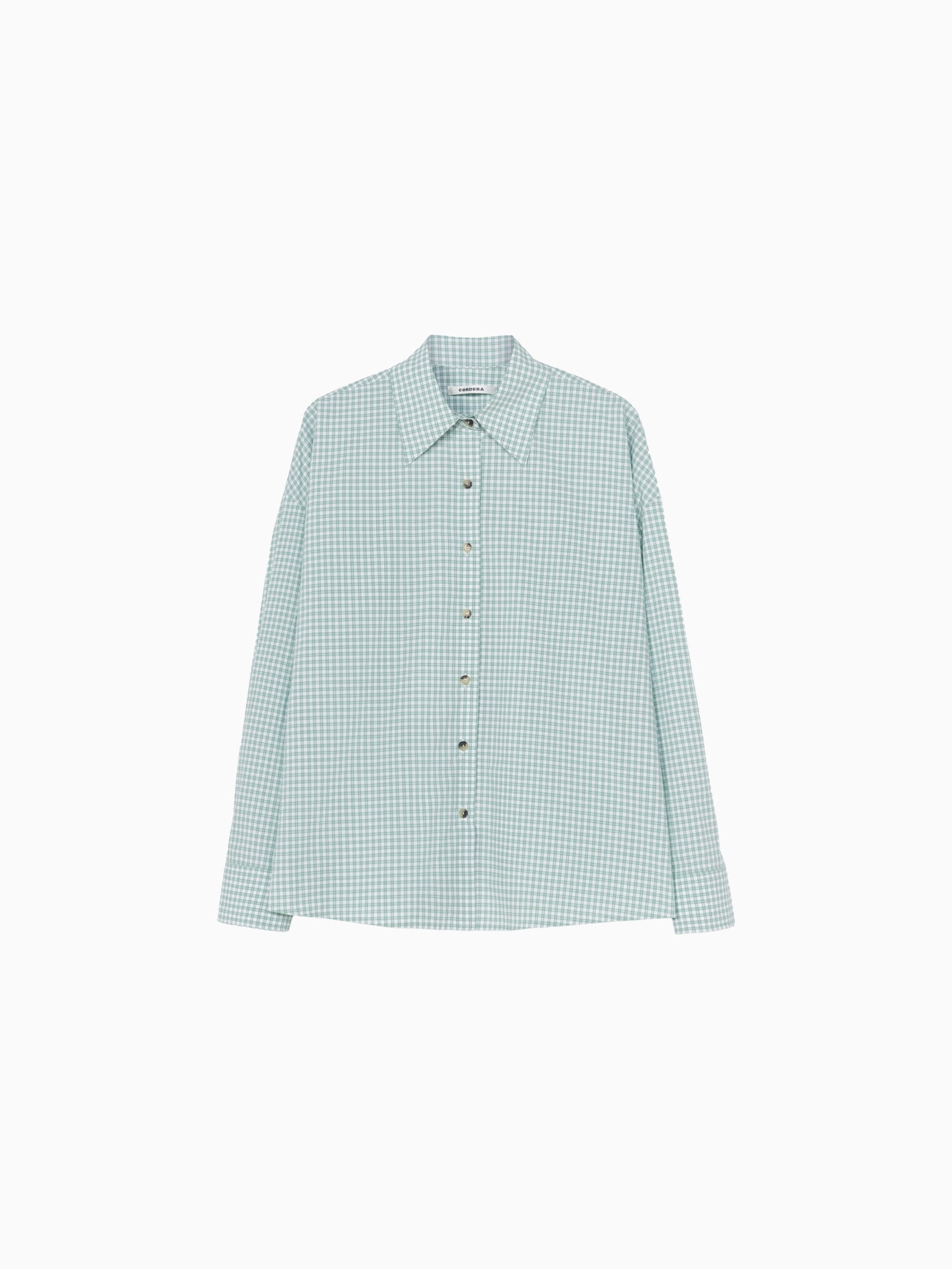 Oversized Shirt Vichy Green