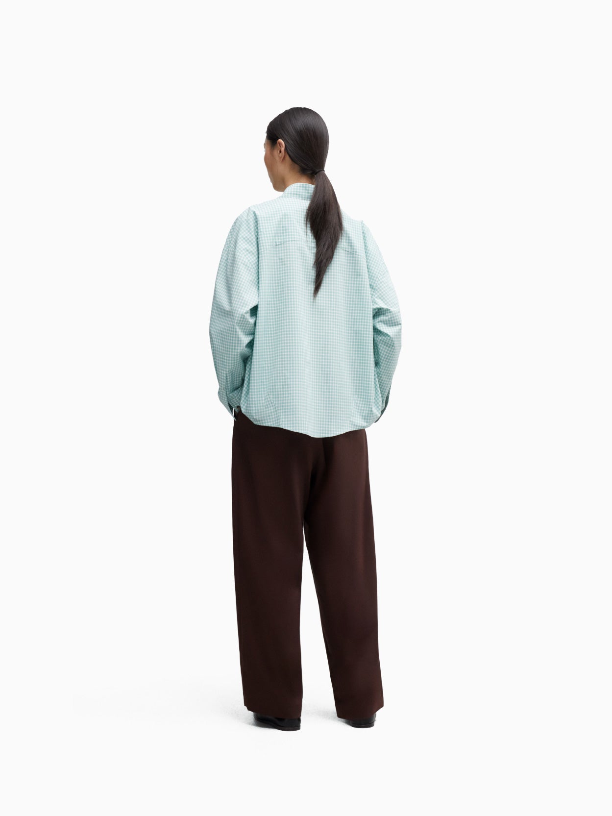 Oversized Shirt Vichy Green