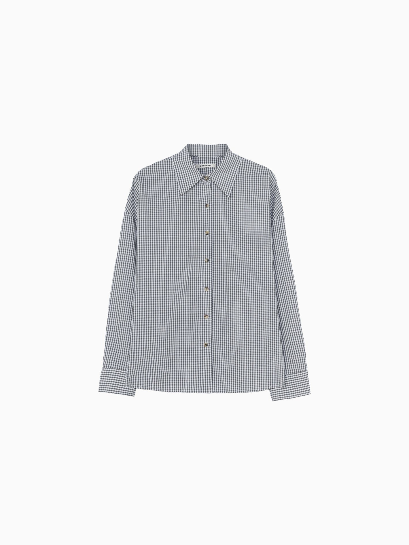 Oversized Shirt Vichy Grey