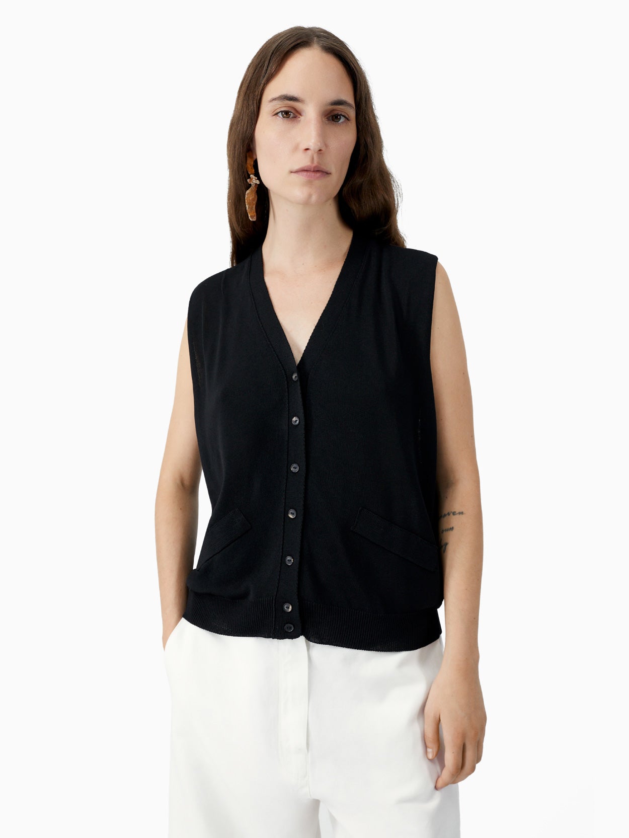 Oversize Waistcoat Black