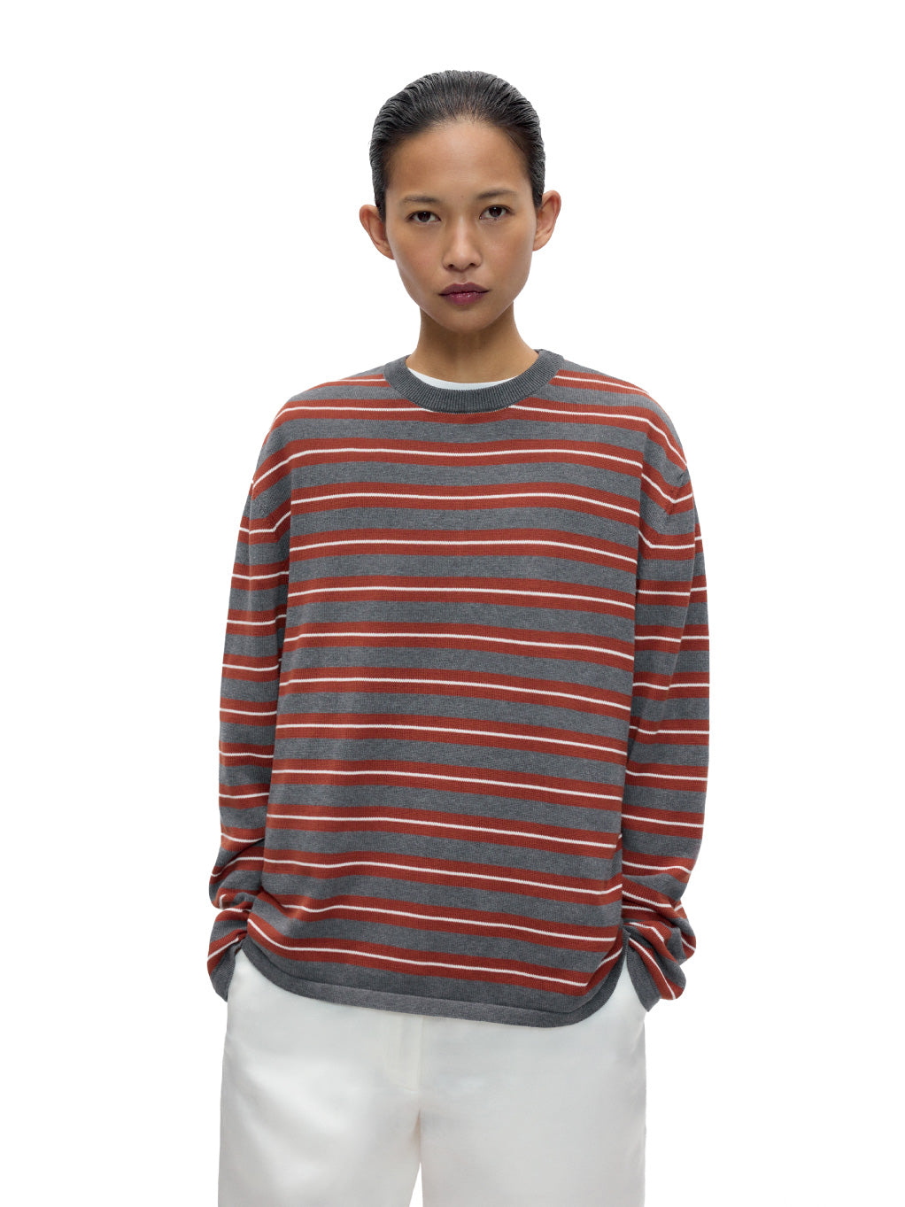 Organic Cotton Striped Long-Sleeve Tee
