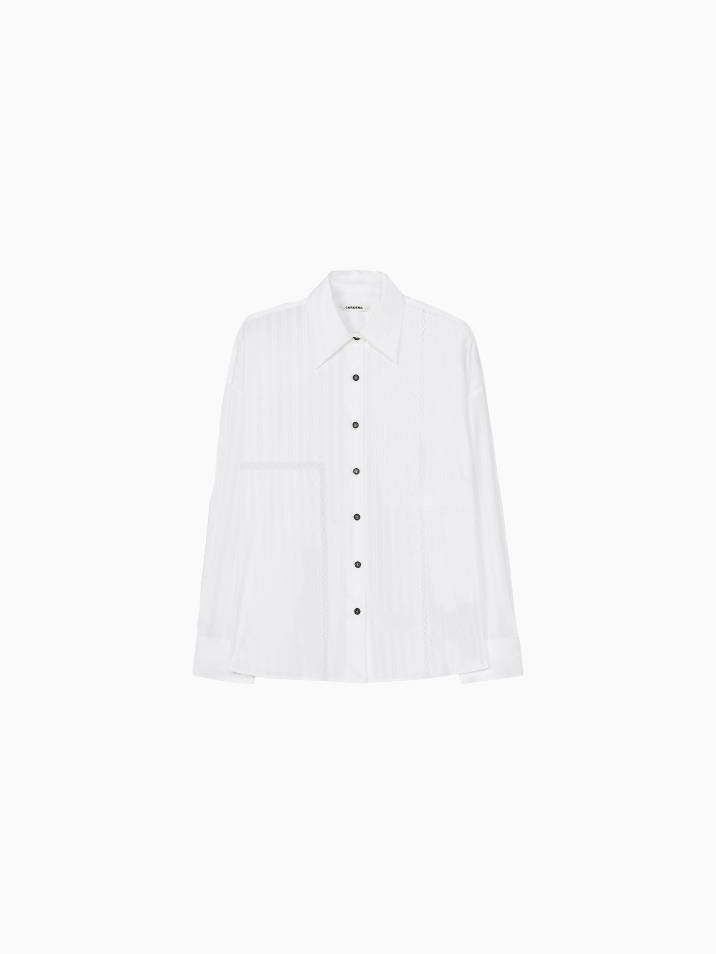 Oversized Lace Shirt White