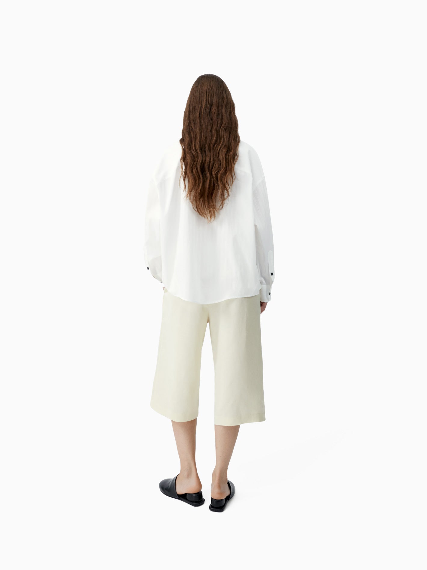 Oversized Lace Shirt White