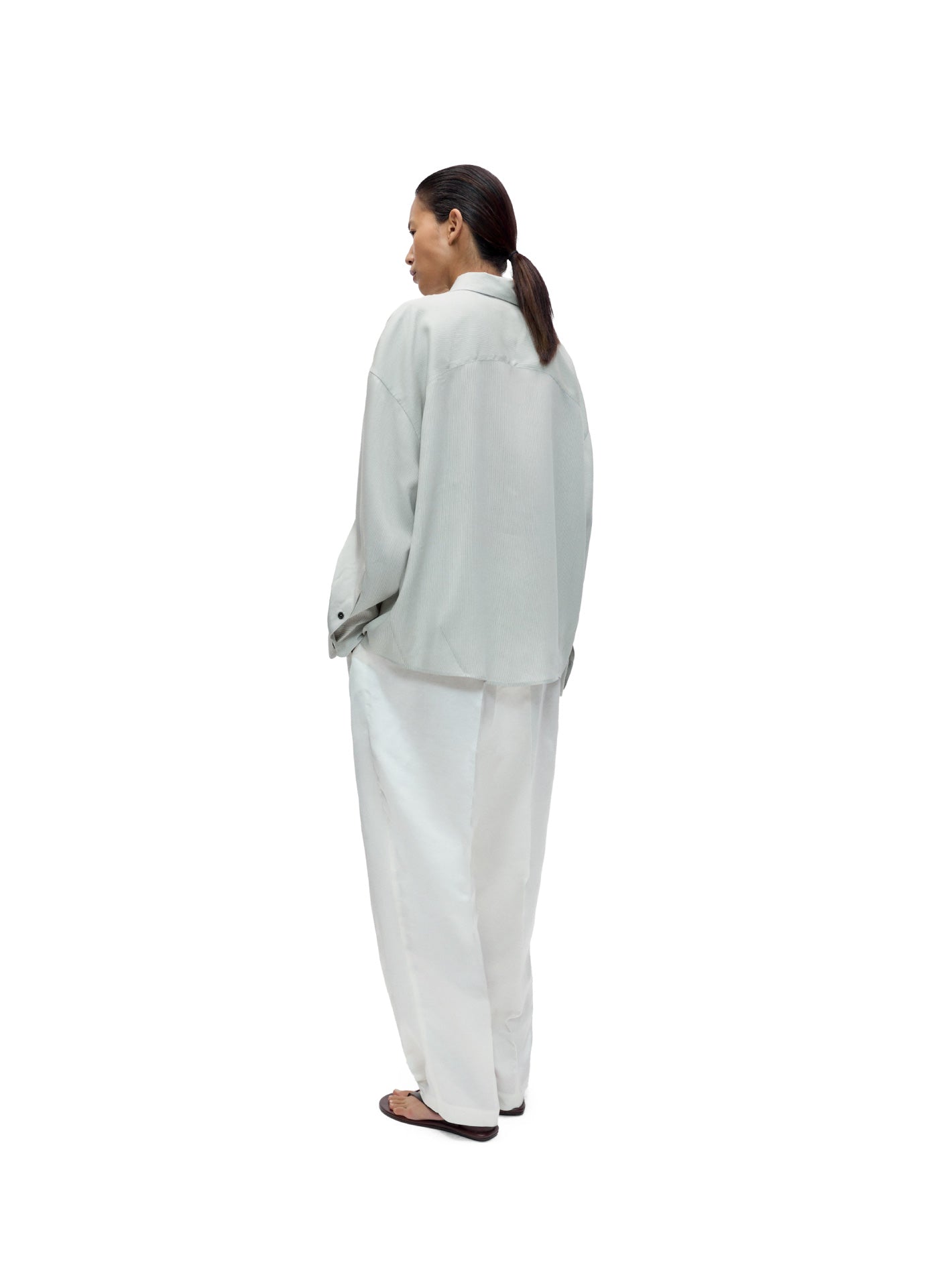 Pinstriped Oversized Shirt