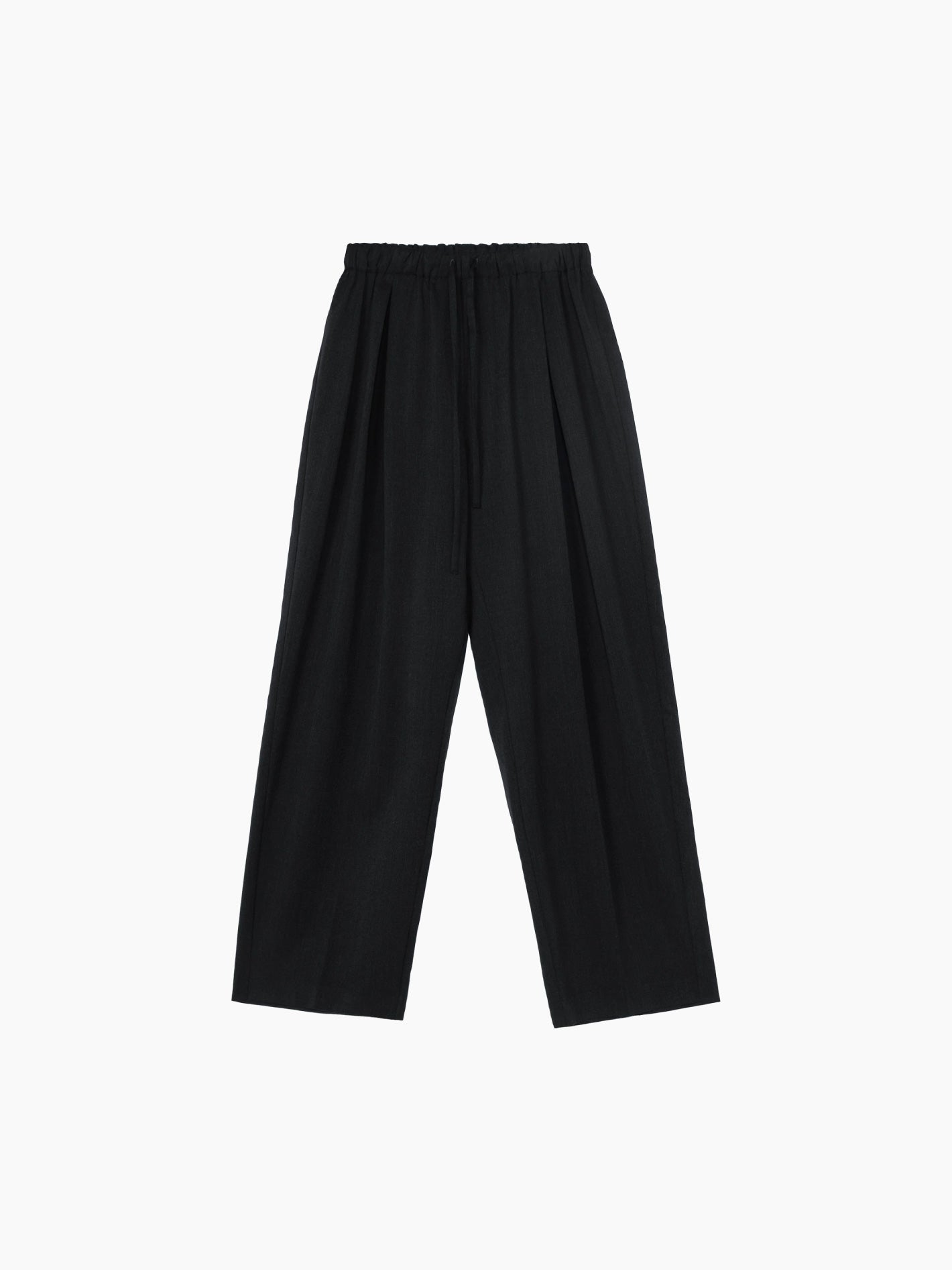 Pleated Relaxed Pants Anthracite