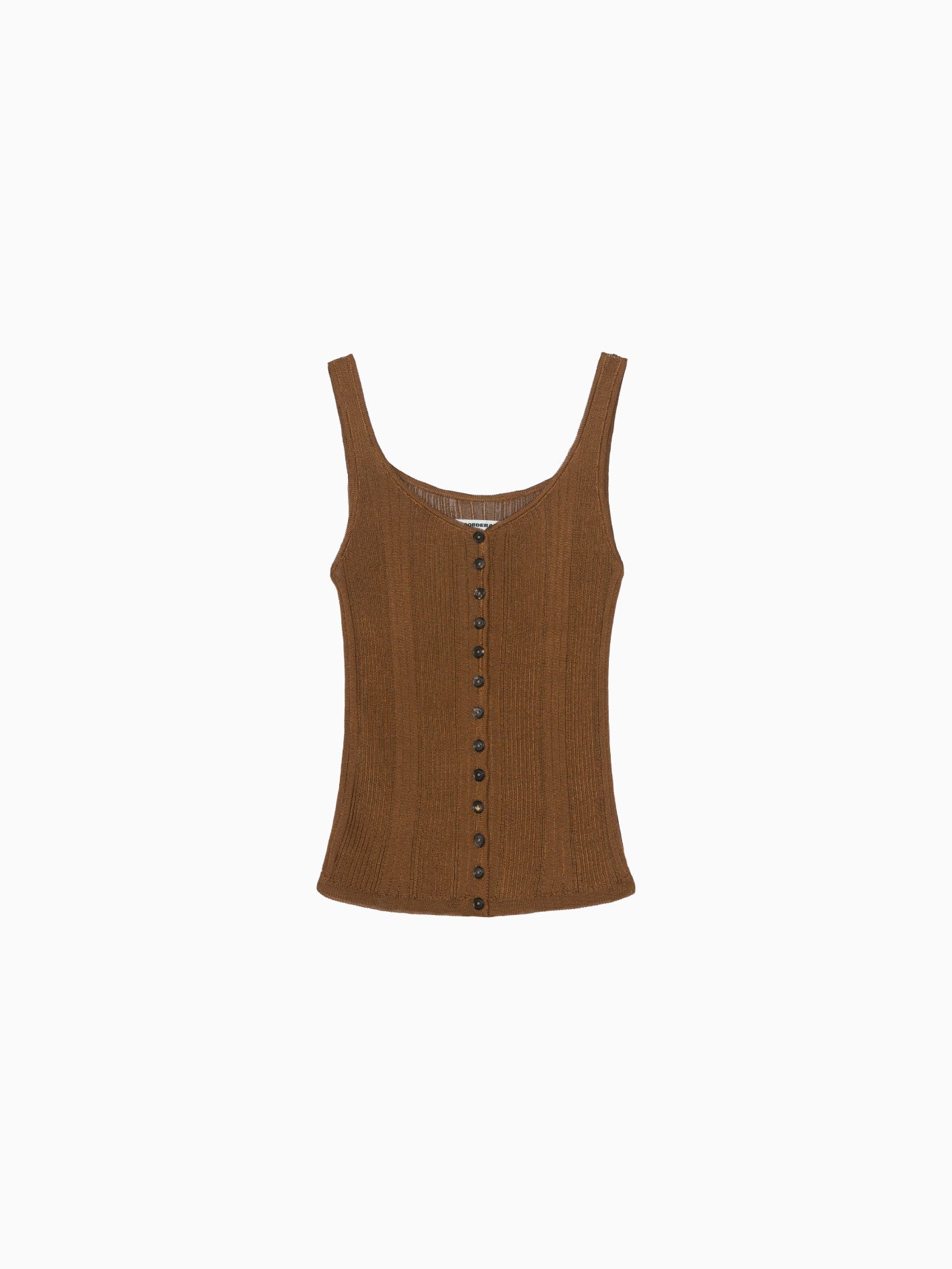 Ribbed Tank Top Tobacco