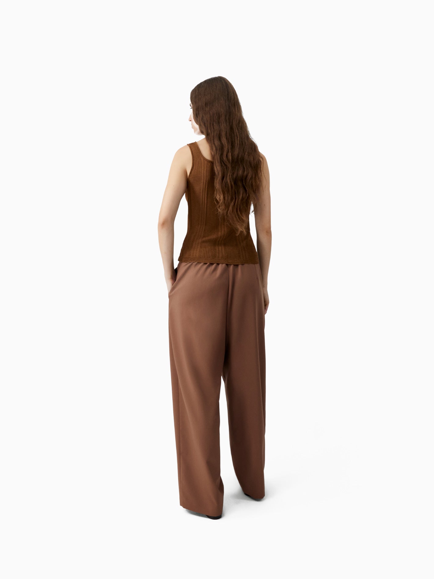 Ribbed Tank Top Tobacco