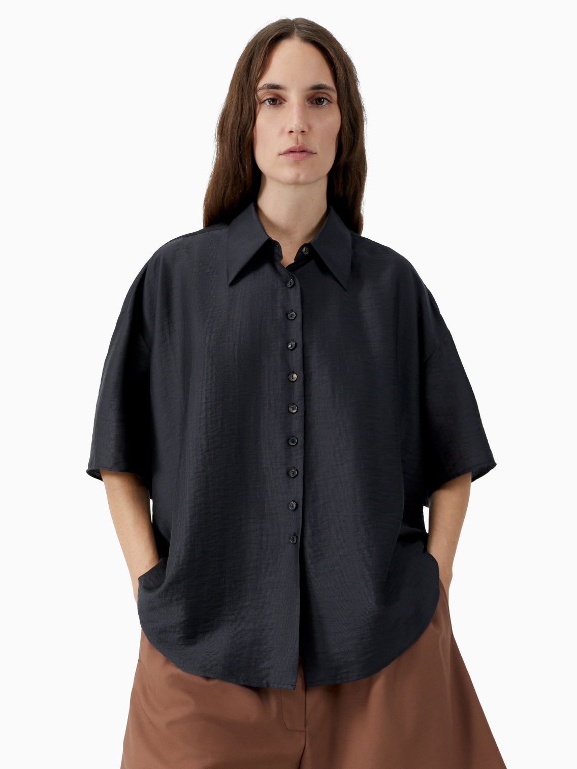 Short Sleeve Shirt Espresso