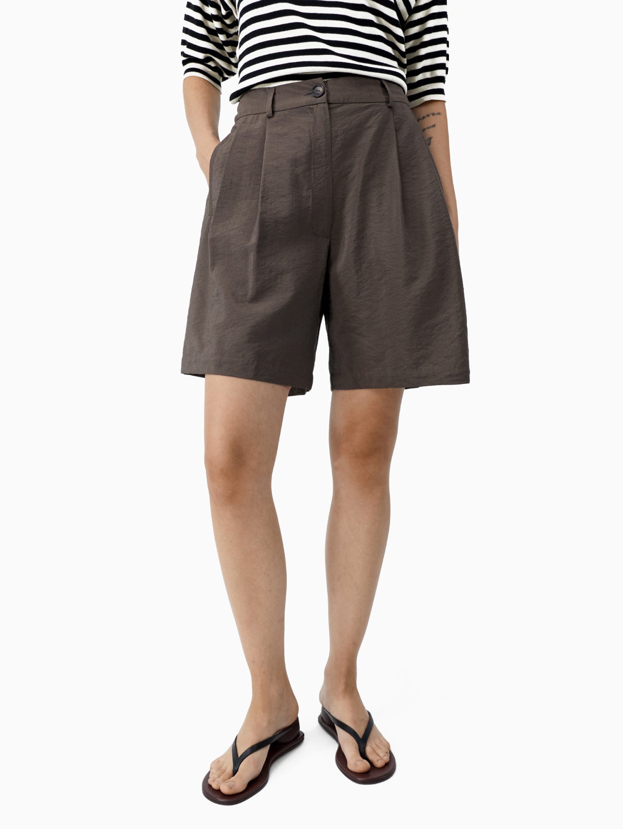 Silk Bermuda Taupe
