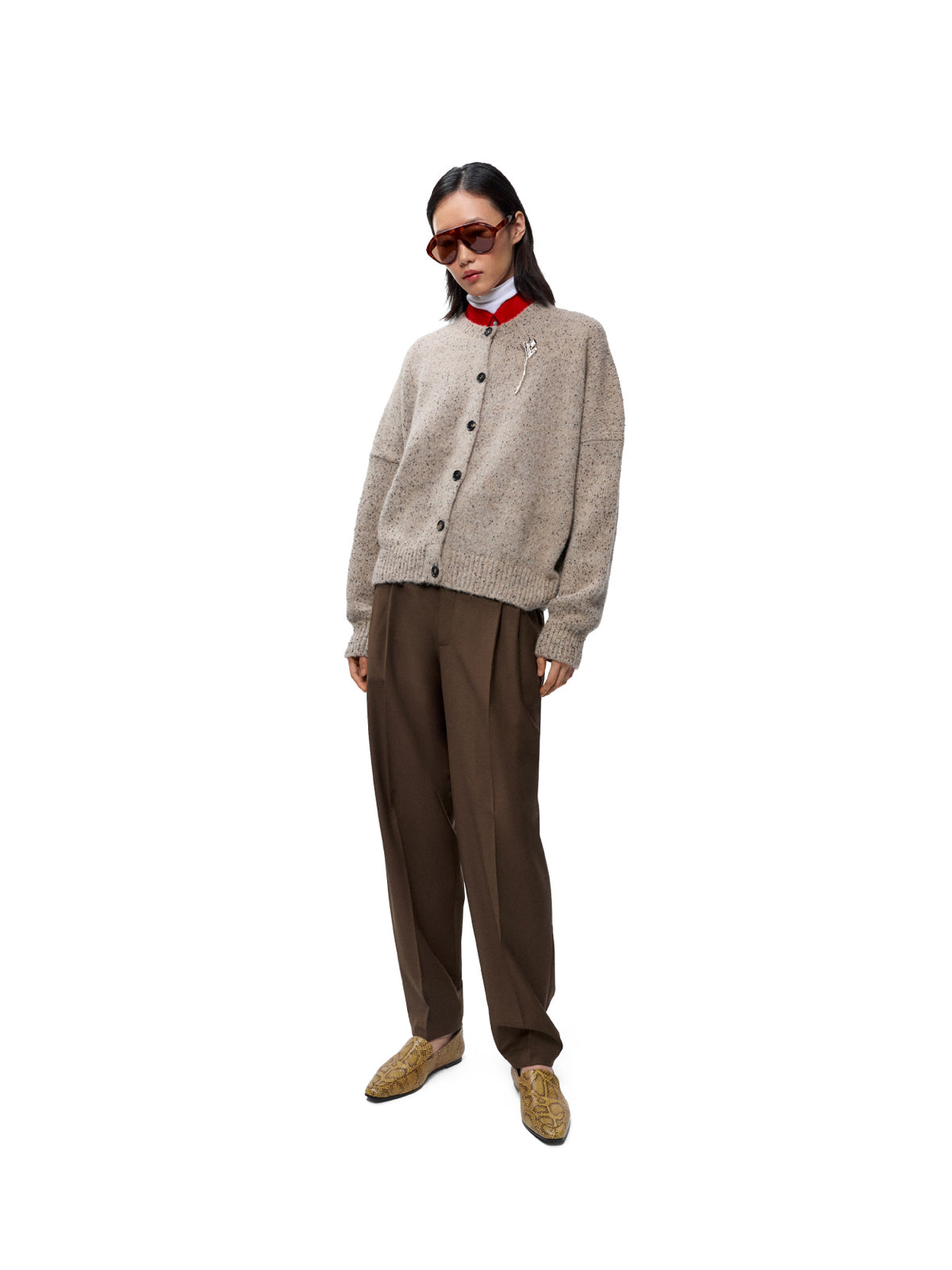 Speckled Cardigan Piedra