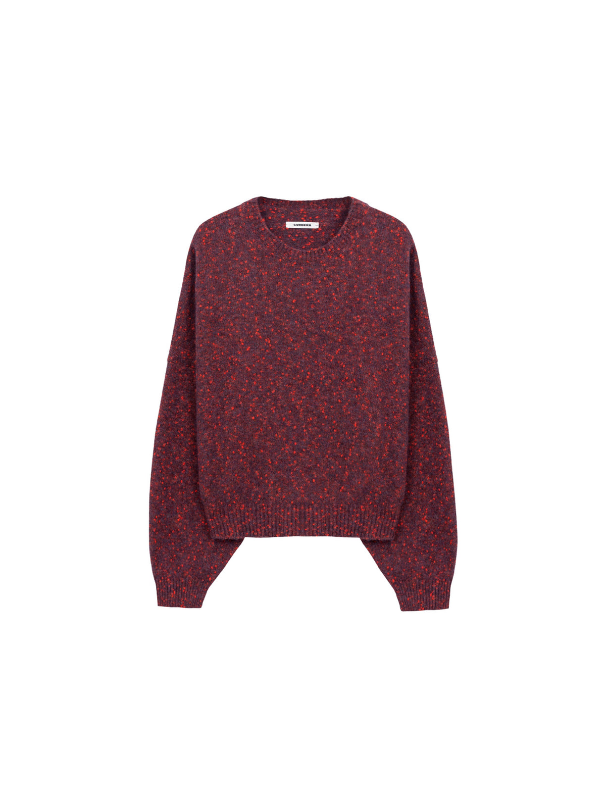Speckled Crewneck Sweater Beaujolais