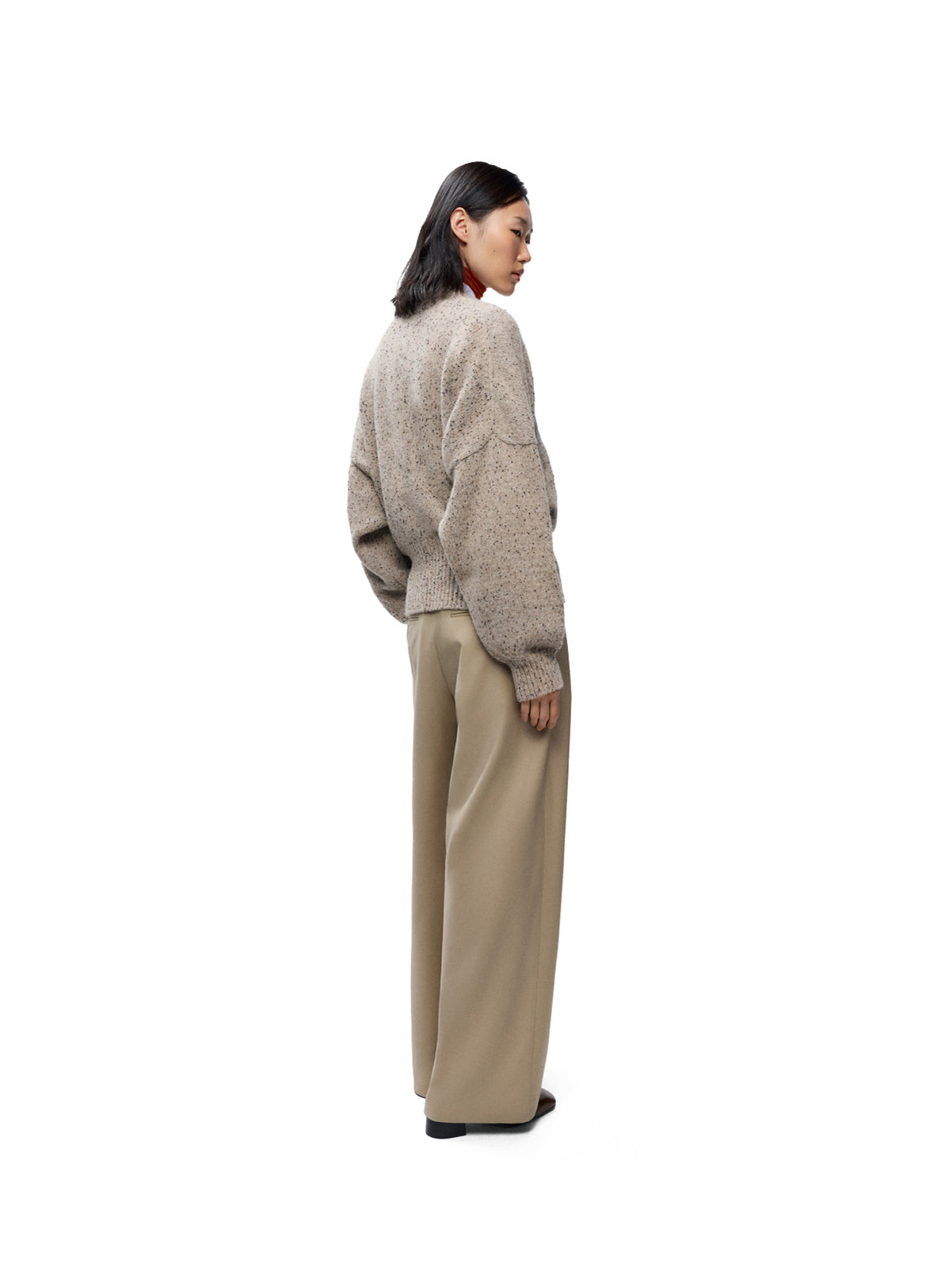 Speckled V-Neck Sweater Piedra