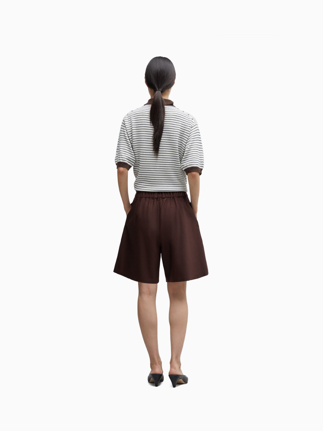 Tailored Bermuda Burgundy