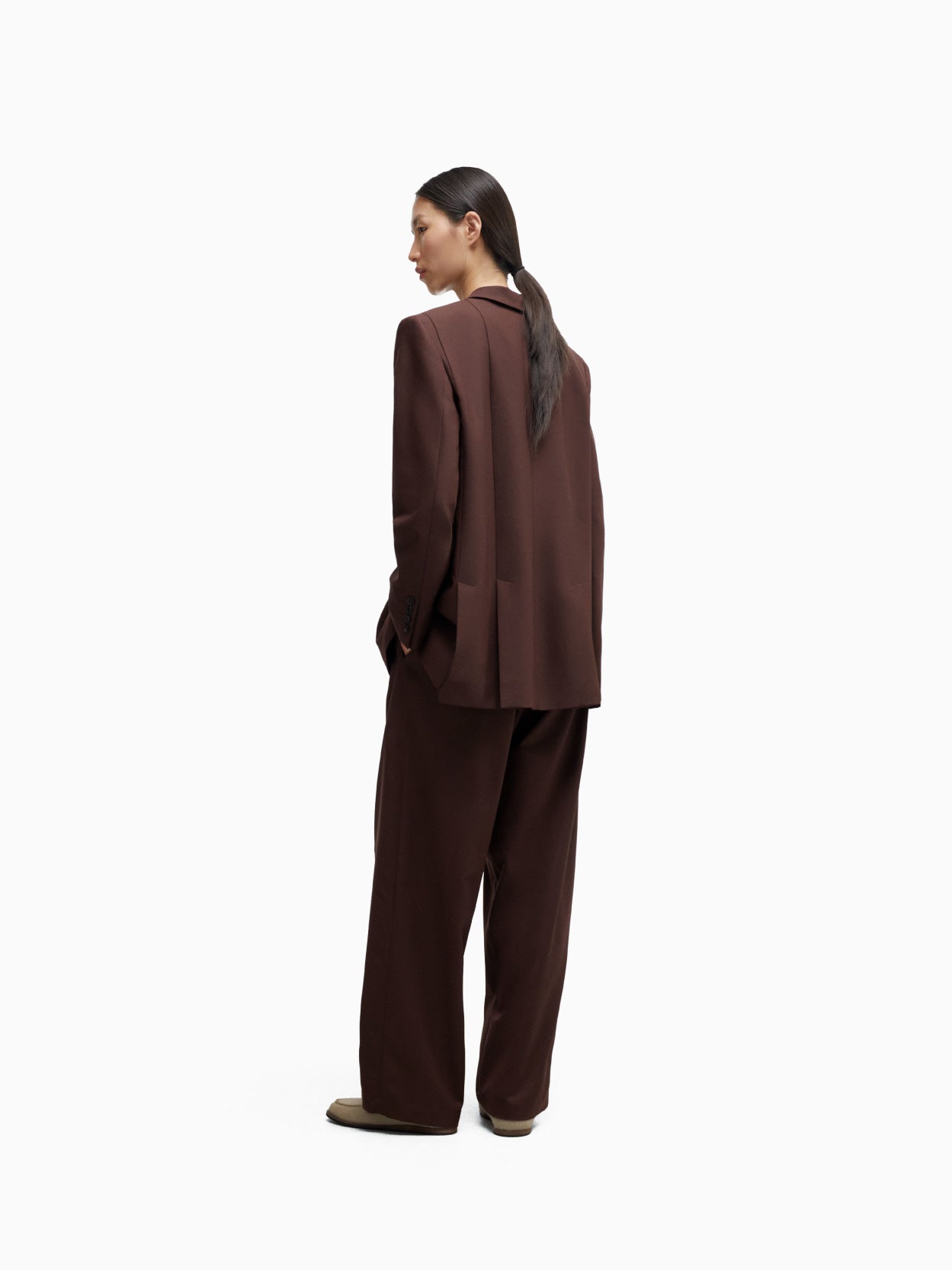 Tailored Blazer Burgundy