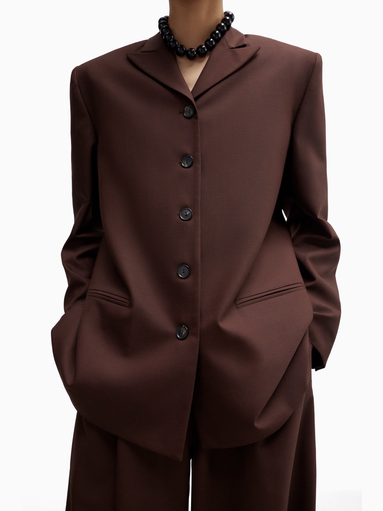 Tailored Blazer Burgundy