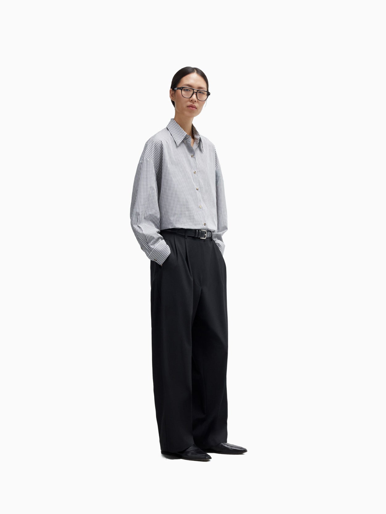 Tailored Masculine Pants Black
