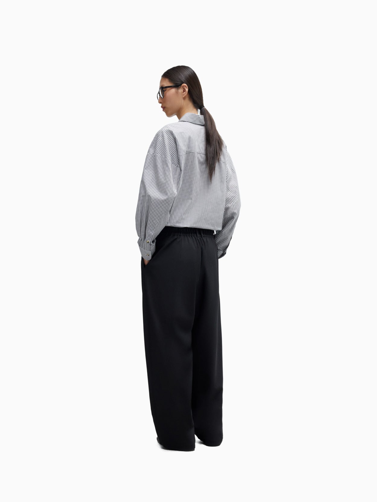 Tailored Masculine Pants Black