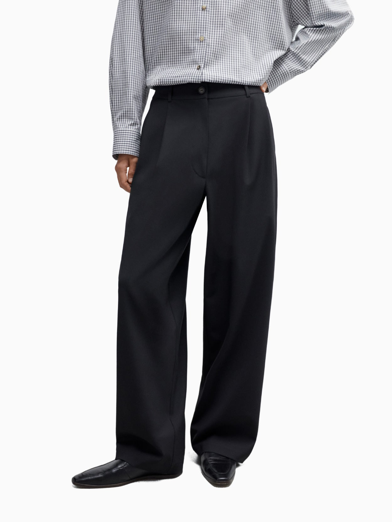 Tailored Masculine Pants Black