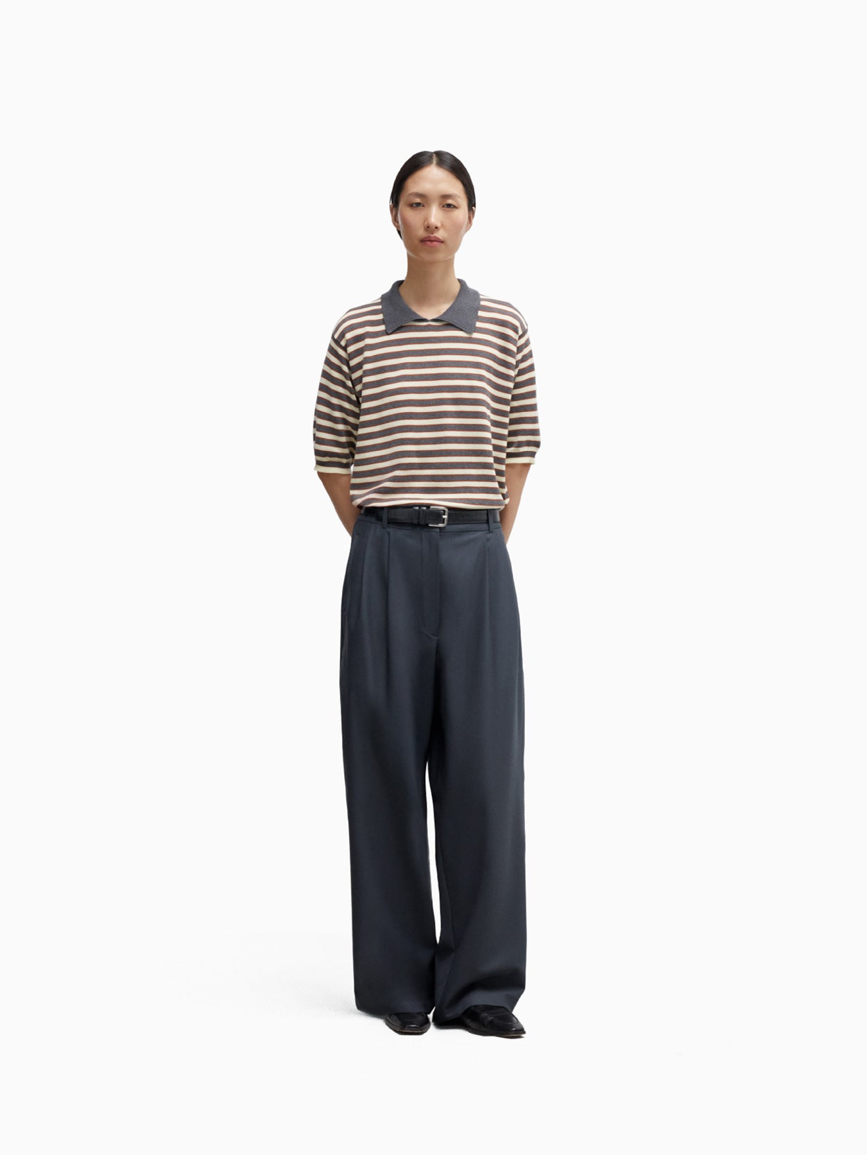 Tailored Masculine Pants Ebony