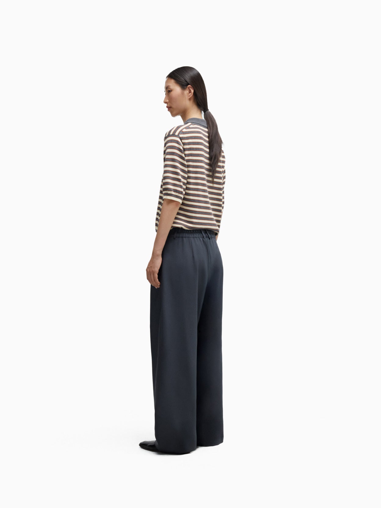 Tailored Masculine Pants Ebony