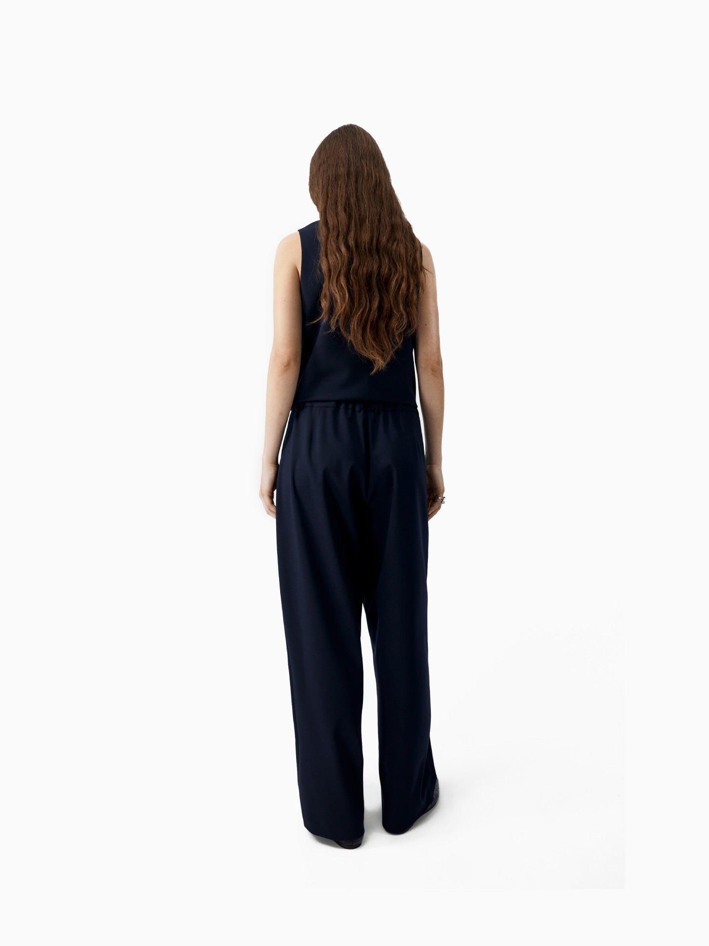 Tailored Masculine Pants Navy