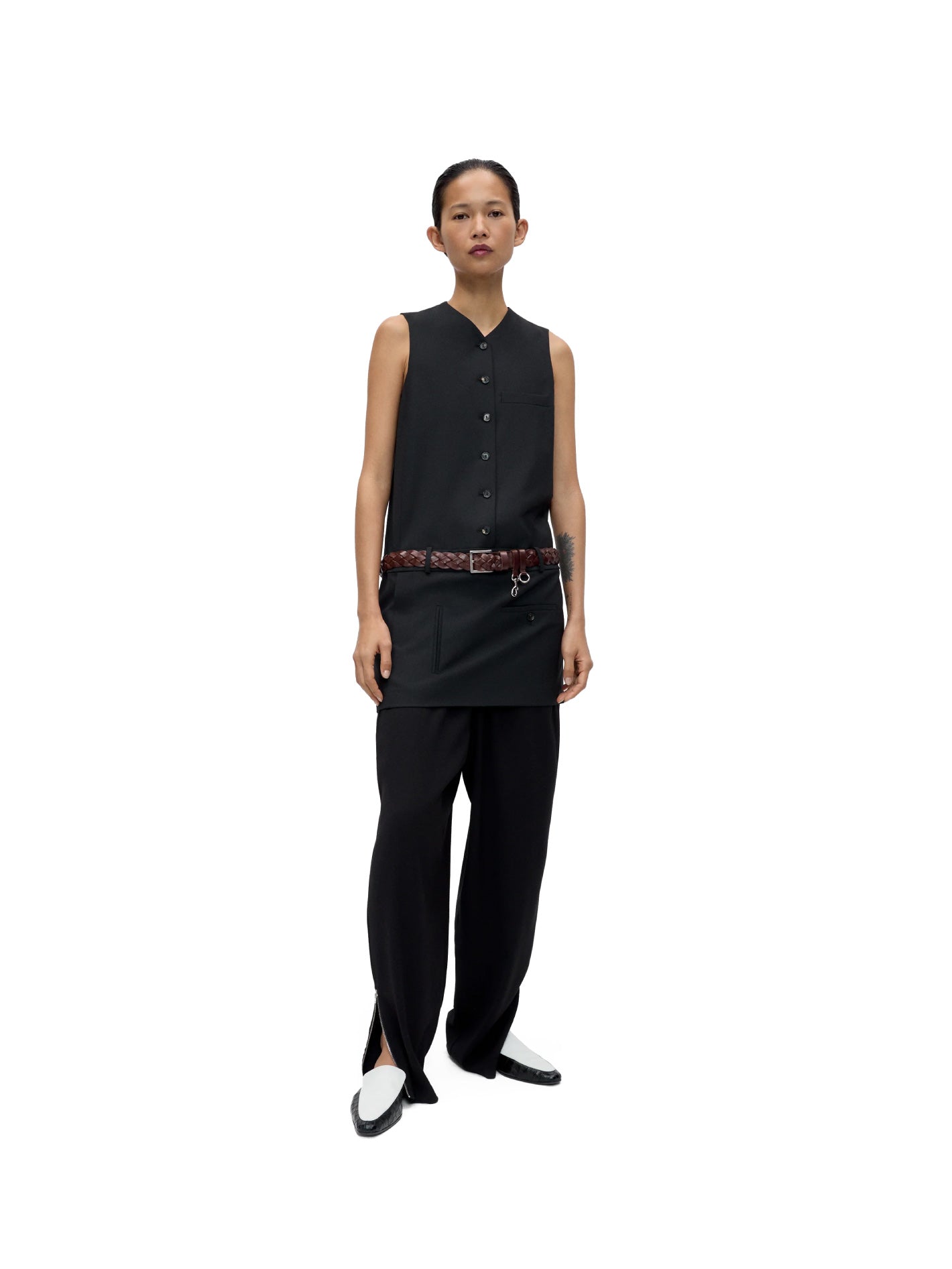 Tailored Mini Dress Black