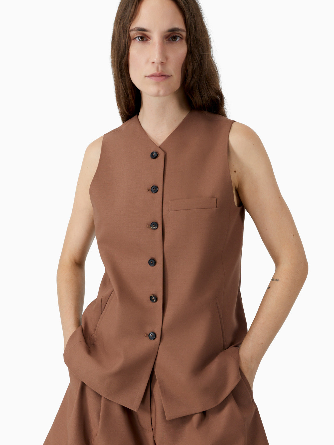 Tailored Vest Clove