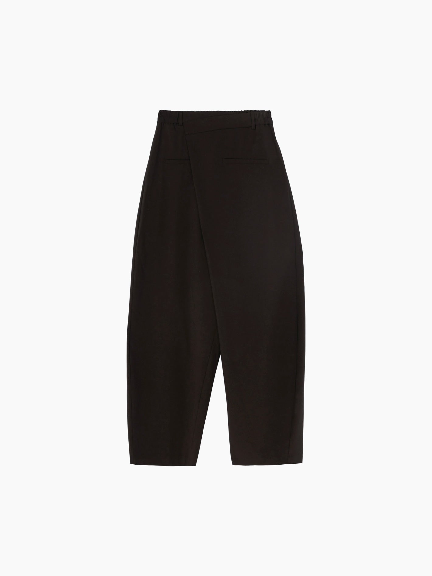 Tailoring Crossover Pants Dark Brown