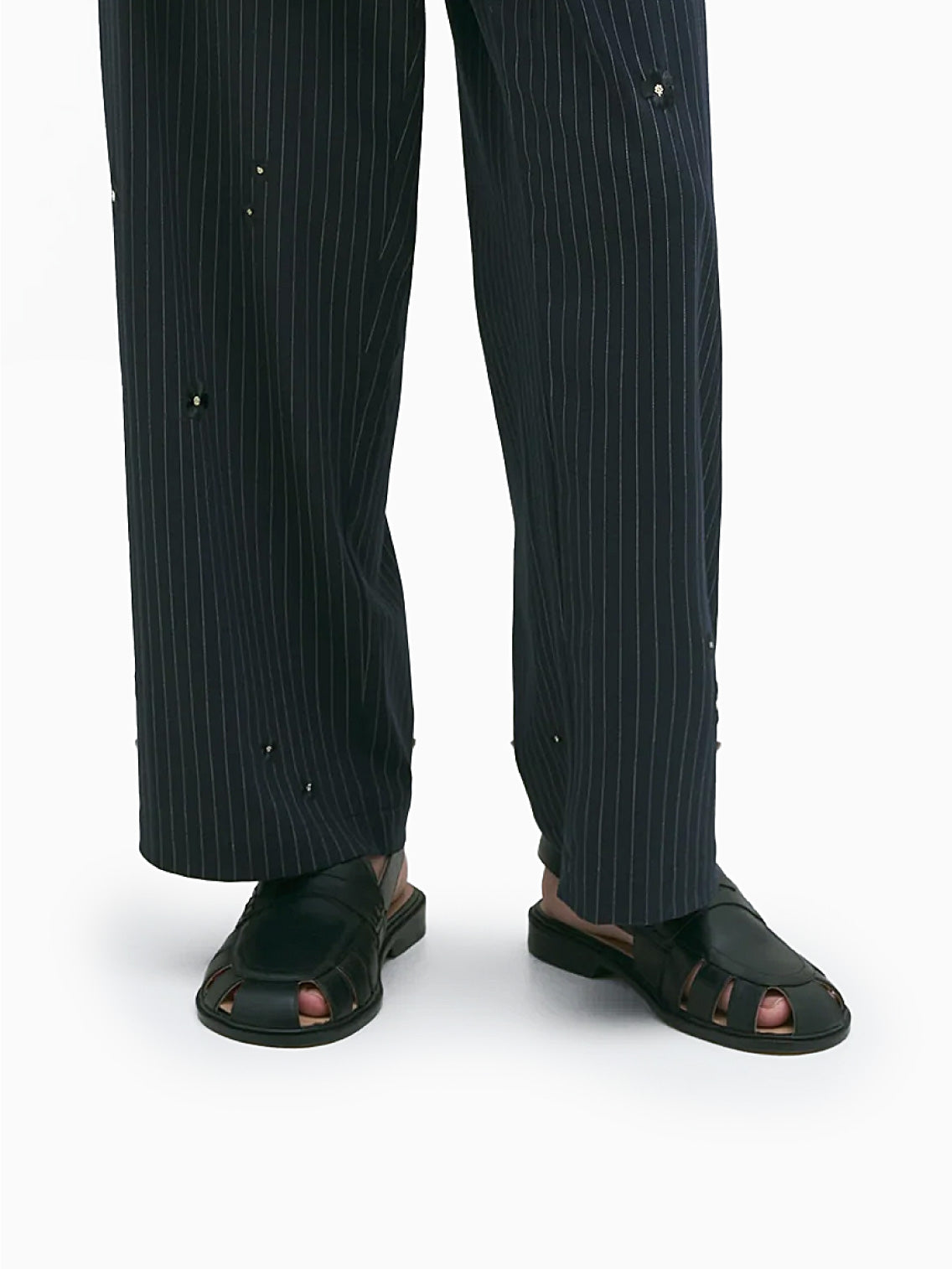 Tailoring Flower Pinstripe Pants