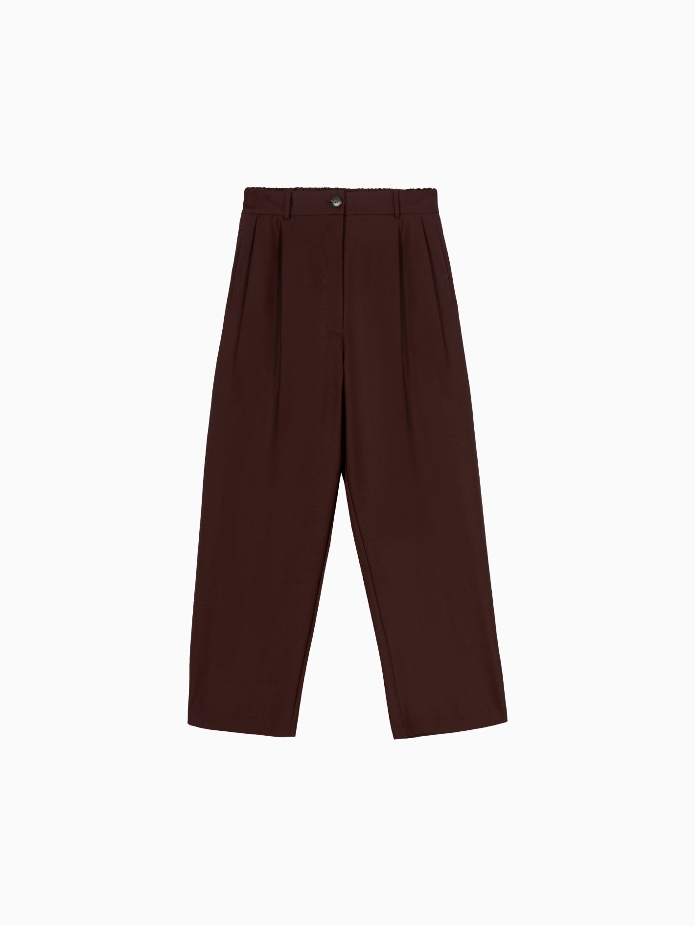 Tailored Masculine Pants Burgundy