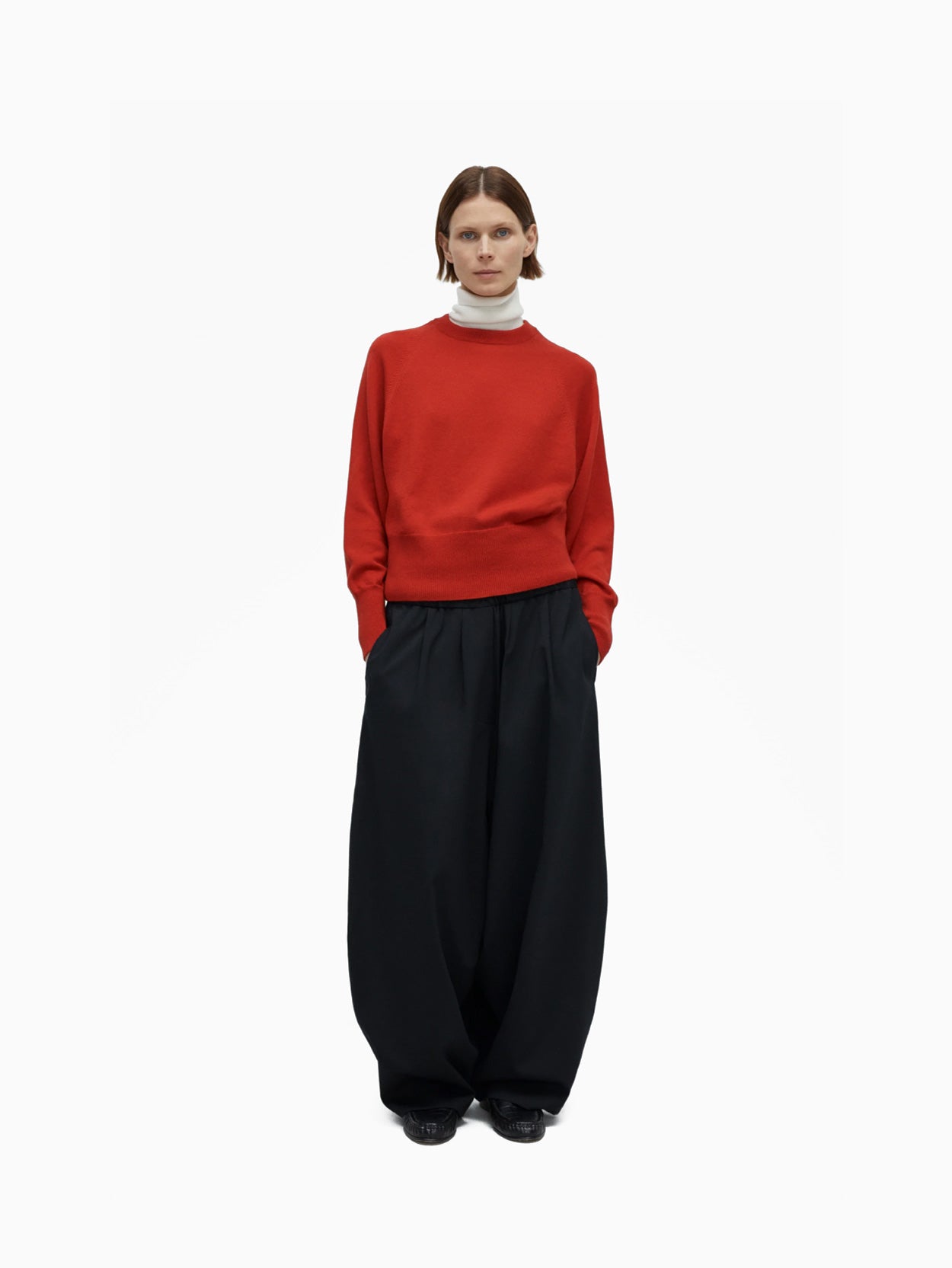 Merino Wool Sweater Red